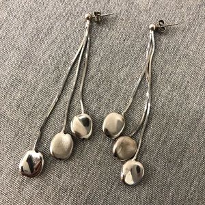 STERLING SILVER TEARDROP EARRINGS
